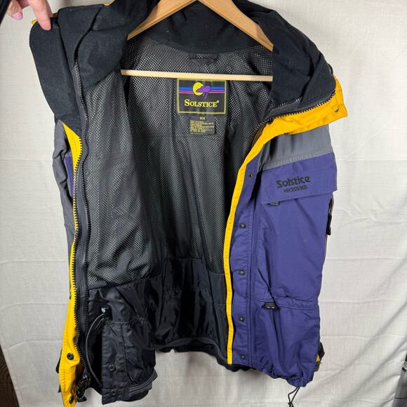 SOLSTICE Microshed Ski Jacket Size M 90s Style Retro Parka Snow Winter Skiing - Picture 6 of 16